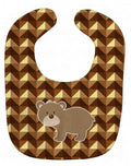 Bear Baby Bib Easy-Clean Baby Bib Baby Feeding Accessory Baby Mealtime Essential, 10 x 13, Multicolor