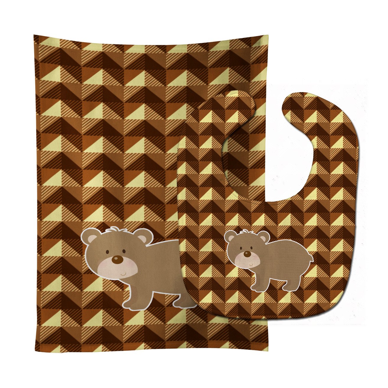 Bear Baby Bib & Burp Cloth Easy-Clean Baby Bib Baby Feeding Accessory Baby Mealtime Essential