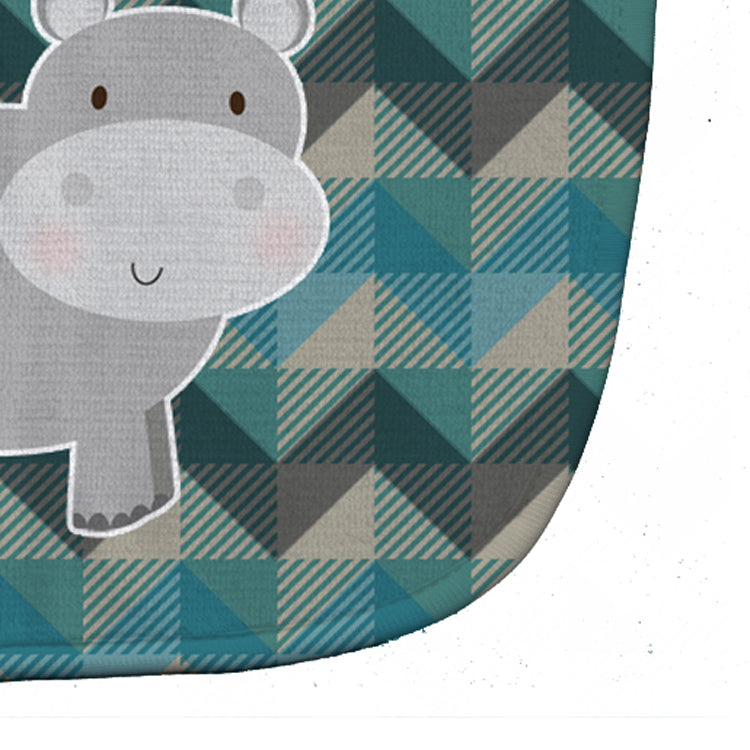 Hippopotamus Baby Bib Easy-Clean Baby Bib Baby Feeding Accessory Baby Mealtime Essential, 10 x 13, Multicolor