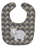 Rhinoceros Baby Bib Easy-Clean Baby Bib Baby Feeding Accessory Baby Mealtime Essential, 10 x 13, Multicolor