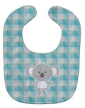 Koala Bear Baby Bib Easy-Clean Baby Bib Baby Feeding Accessory Baby Mealtime Essential, 10 x 13, Multicolor