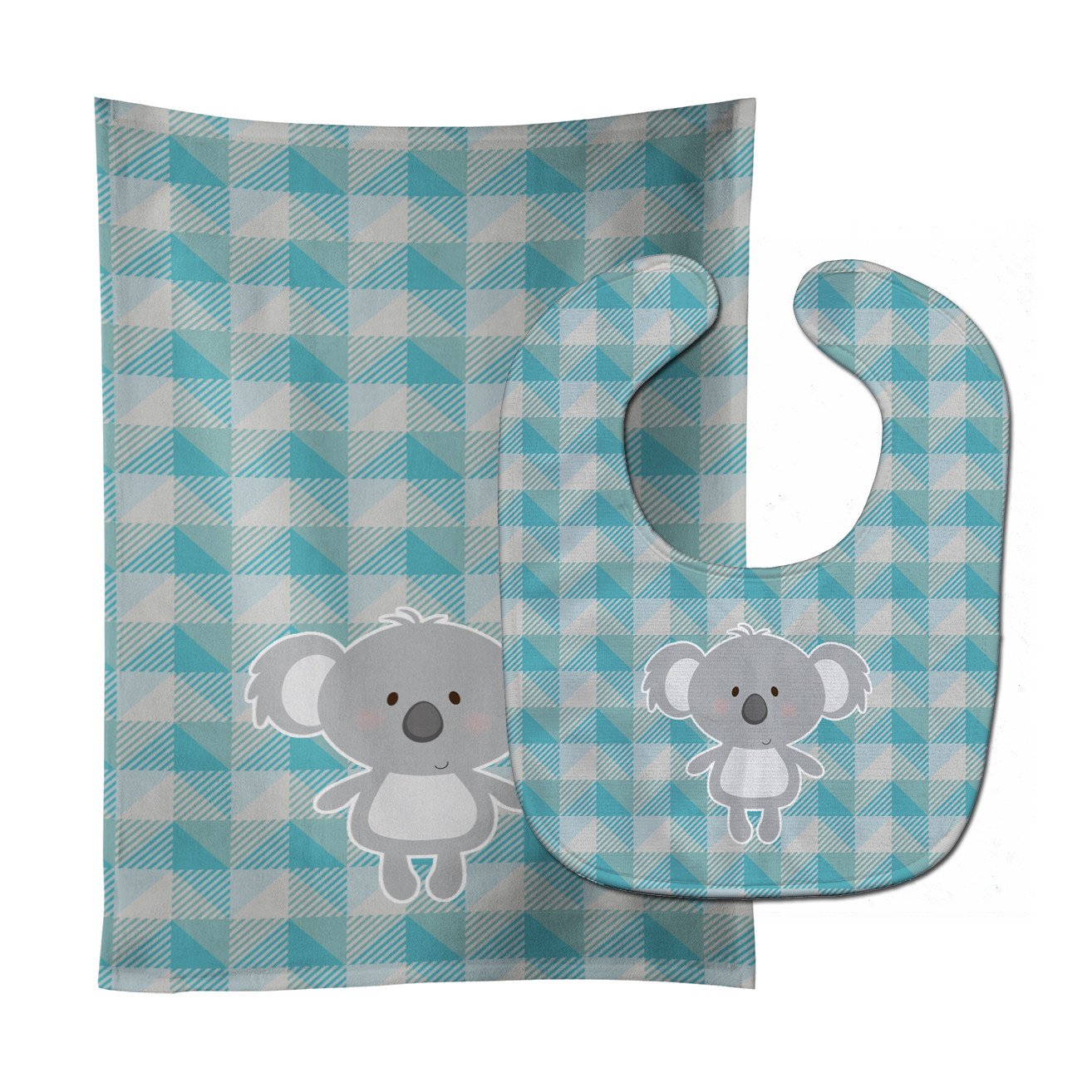 Koala Bear Baby Bib & Burp Cloth Easy-Clean Baby Bib Baby Feeding Accessory Baby Mealtime Essential