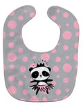 Panda Bear Ballerina Baby Bib Easy-Clean Baby Bib Baby Feeding Accessory Baby Mealtime Essential, 10 x 13, Multicolor