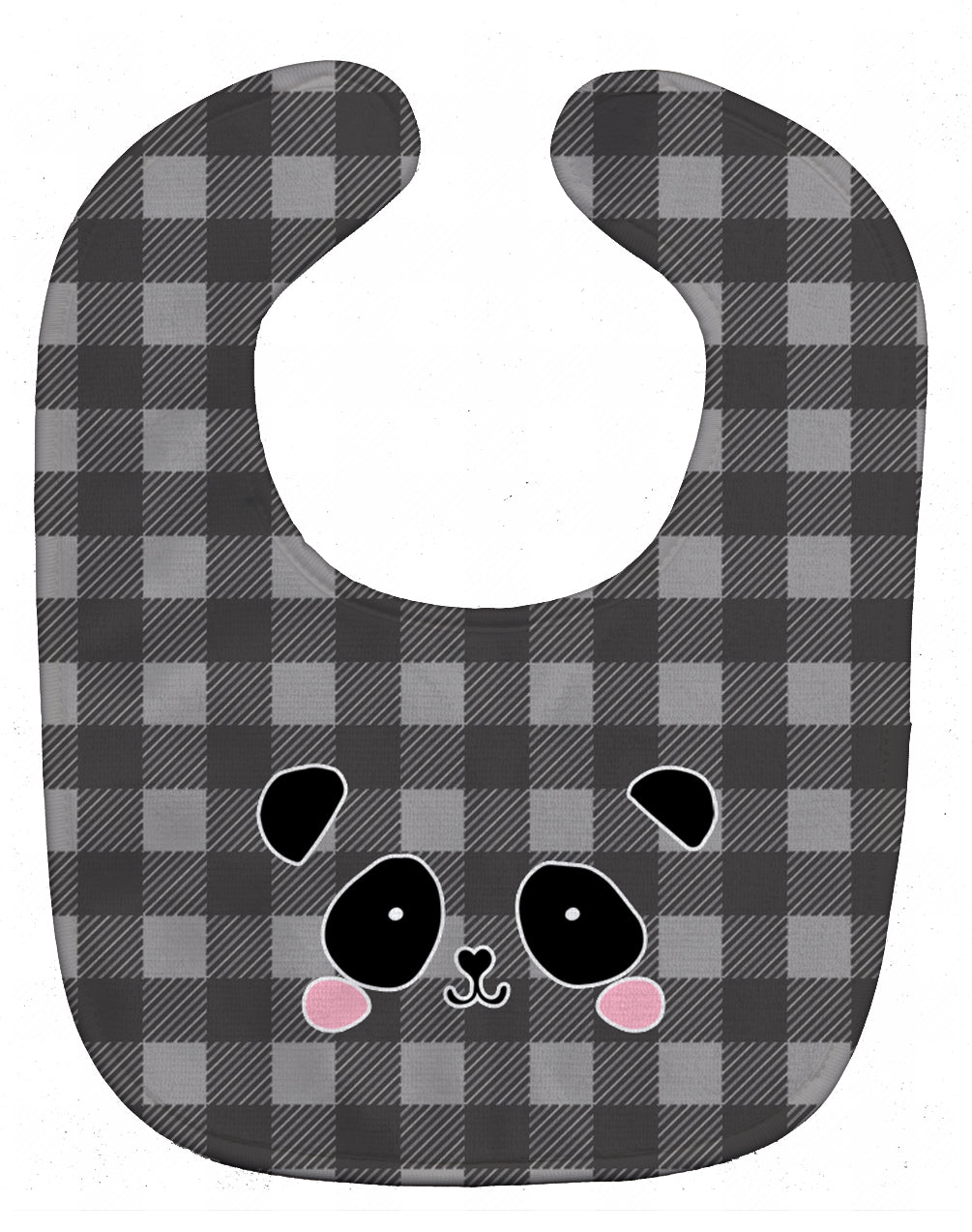 Panda Bear Face Baby Bib Easy-Clean Baby Bib Baby Feeding Accessory Baby Mealtime Essential, 10 x 13, Multicolor