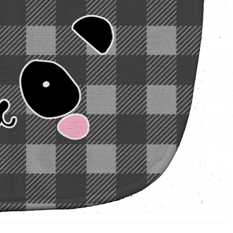 Panda Bear Face Baby Bib Easy-Clean Baby Bib Baby Feeding Accessory Baby Mealtime Essential, 10 x 13, Multicolor
