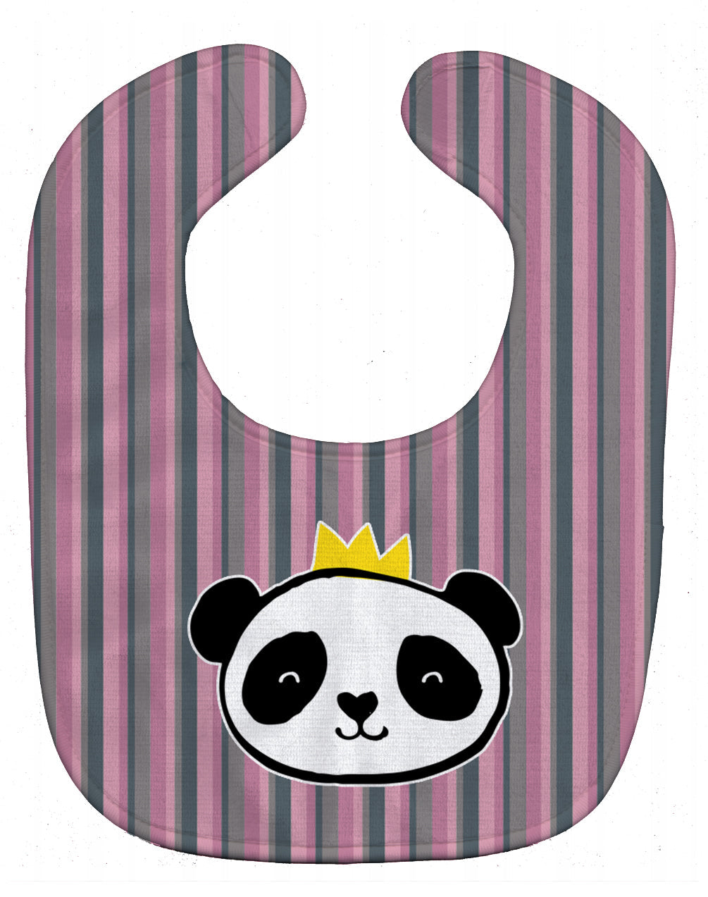 Panda Bear Queen Baby Bib Easy-Clean Baby Bib Baby Feeding Accessory Baby Mealtime Essential, 10 x 13, Multicolor