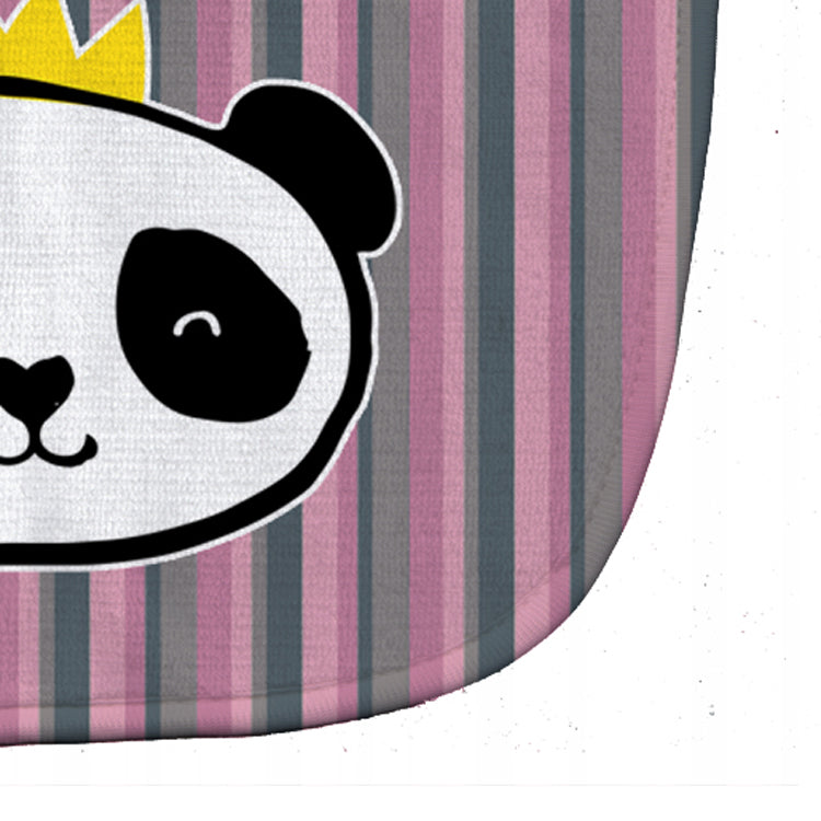 Panda Bear Queen Baby Bib Easy-Clean Baby Bib Baby Feeding Accessory Baby Mealtime Essential, 10 x 13, Multicolor