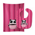 Panda Bear Coffee Baby Bib & Burp Cloth Easy-Clean Baby Bib Baby Feeding Accessory Baby Mealtime Essential
