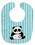 Panda Bear Love Baby Bib Easy-Clean Baby Bib Baby Feeding Accessory Baby Mealtime Essential, 10 x 13, Multicolor