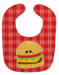 Hamburger Face Baby Bib Easy-Clean Baby Bib Baby Feeding Accessory Baby Mealtime Essential, 10 x 13, Multicolor