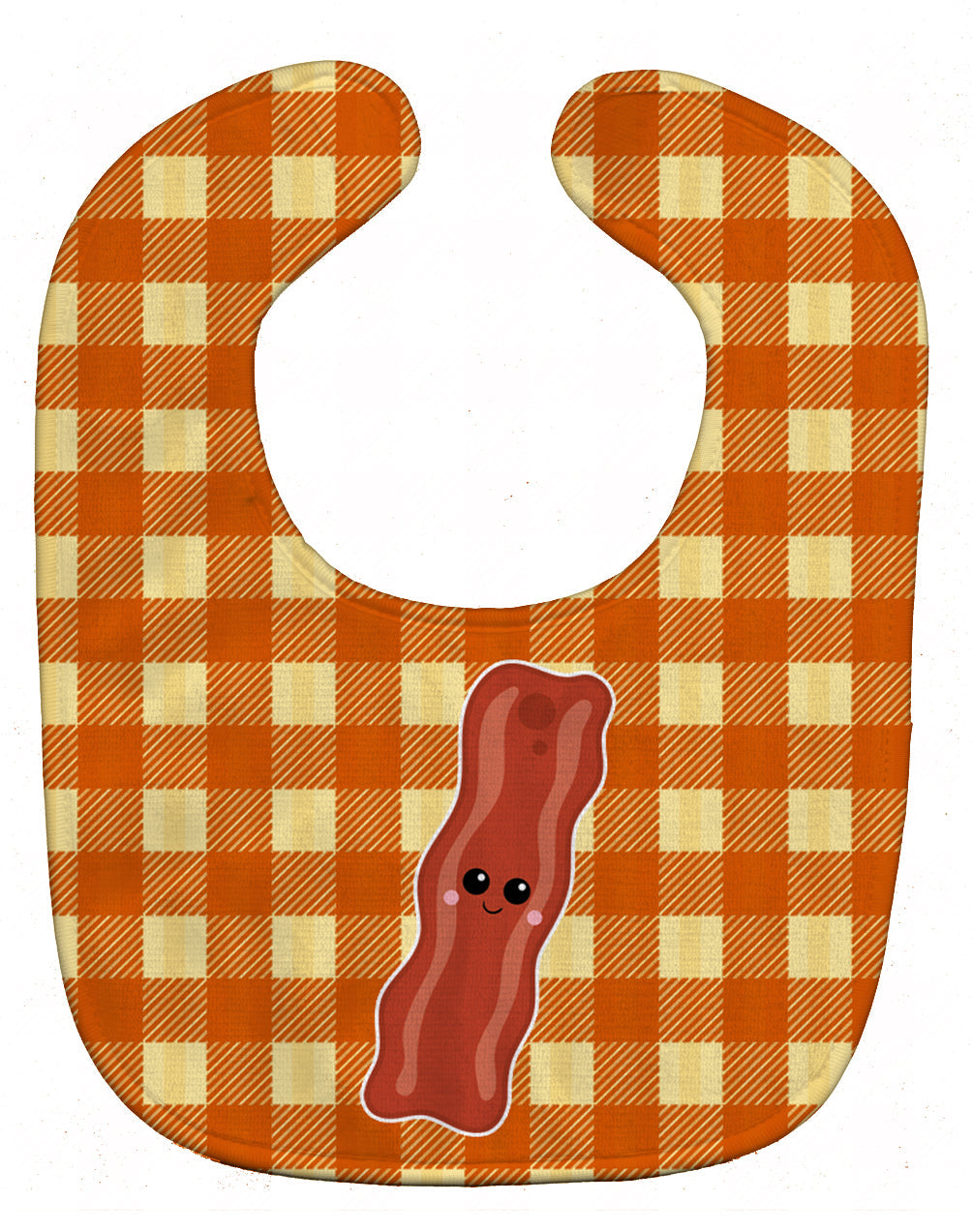 Bacon Face Baby Bib Easy-Clean Baby Bib Baby Feeding Accessory Baby Mealtime Essential, 10 x 13, Multicolor