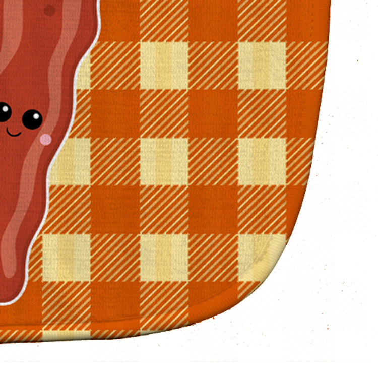 Bacon Face Baby Bib Easy-Clean Baby Bib Baby Feeding Accessory Baby Mealtime Essential, 10 x 13, Multicolor