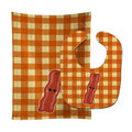 Bacon Face Baby Bib & Burp Cloth Easy-Clean Baby Bib Baby Feeding Accessory Baby Mealtime Essential