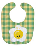 Fried Egg Face Baby Bib Easy-Clean Baby Bib Baby Feeding Accessory Baby Mealtime Essential, 10 x 13, Multicolor