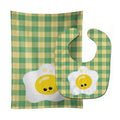 Fried Egg Face Baby Bib & Burp Cloth Easy-Clean Baby Bib Baby Feeding Accessory Baby Mealtime Essential