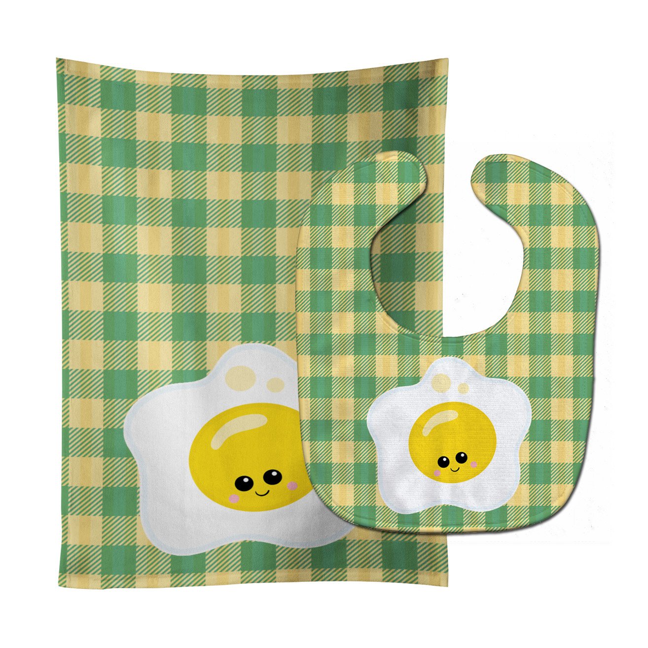 Fried Egg Face Baby Bib & Burp Cloth Easy-Clean Baby Bib Baby Feeding Accessory Baby Mealtime Essential