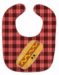 Hot Dog Face Baby Bib Easy-Clean Baby Bib Baby Feeding Accessory Baby Mealtime Essential, 10 x 13, Multicolor