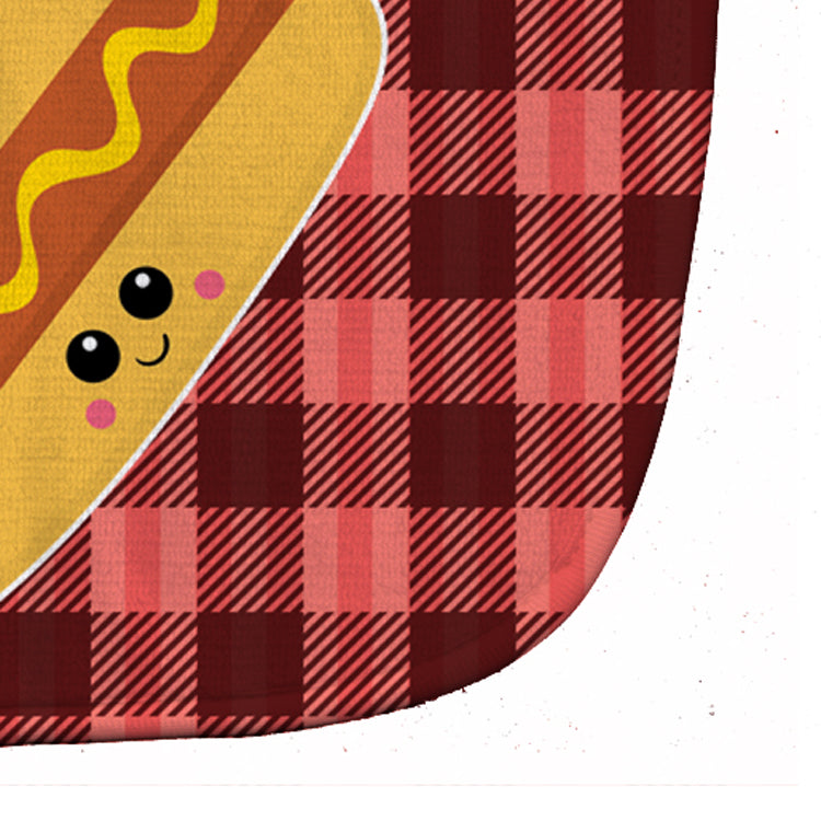 Hot Dog Face Baby Bib Easy-Clean Baby Bib Baby Feeding Accessory Baby Mealtime Essential, 10 x 13, Multicolor
