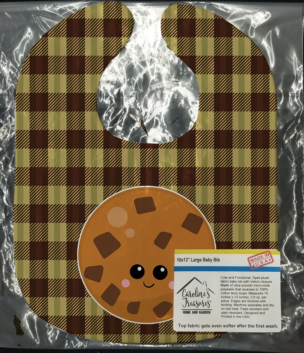 Cookie Face Baby Bib Easy-Clean Baby Bib Baby Feeding Accessory Baby Mealtime Essential, 10 x 13, Multicolor