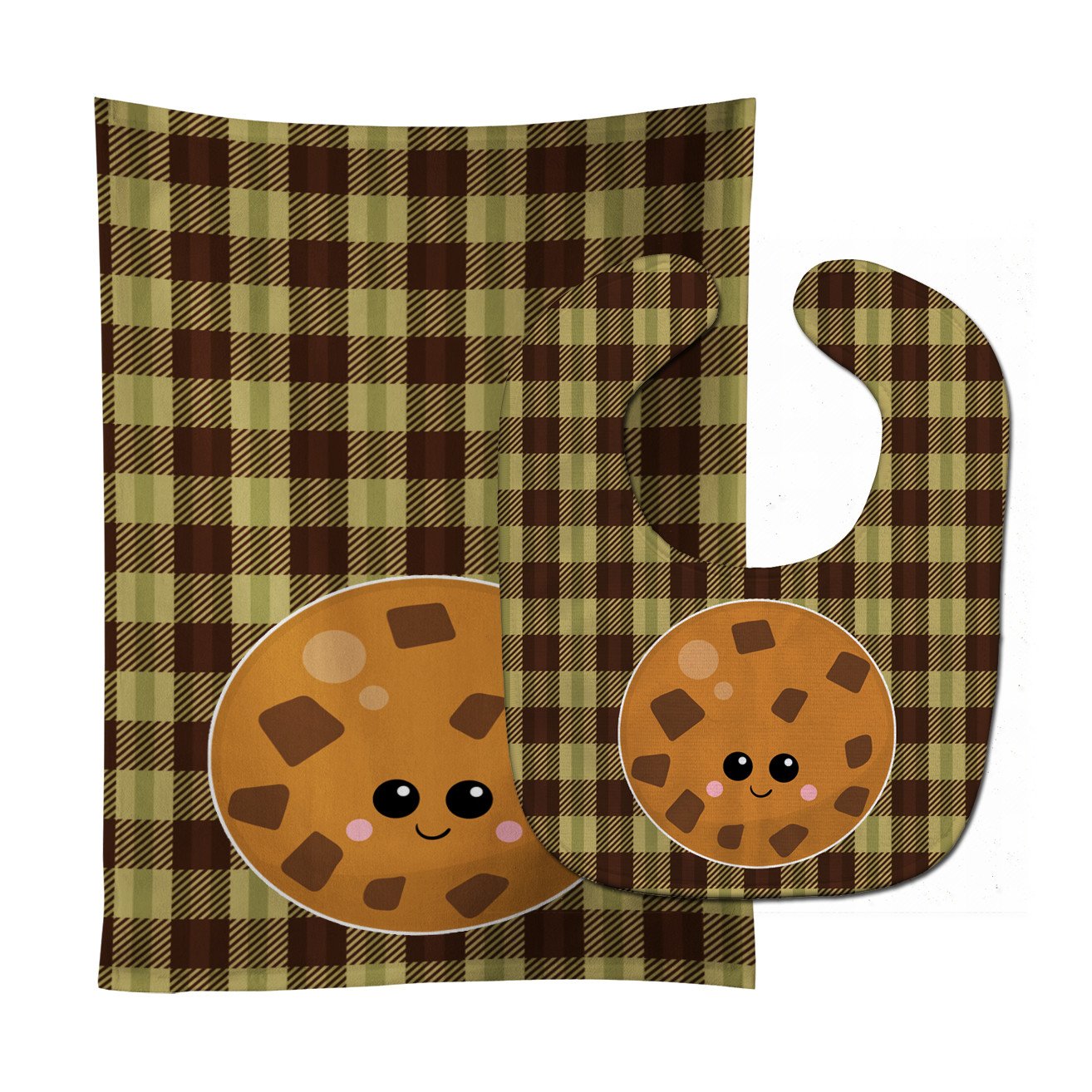 Cookie Face Baby Bib & Burp Cloth Easy-Clean Baby Bib Baby Feeding Accessory Baby Mealtime Essential