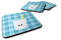 Milk Face Foam Coasters Set of 4 Cup Coasters for Indoor Outdoor, Tabletop Protection, Anti Slip, Mouse pad Material