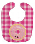 Donut Face Baby Bib Easy-Clean Baby Bib Baby Feeding Accessory Baby Mealtime Essential, 10 x 13, Multicolor