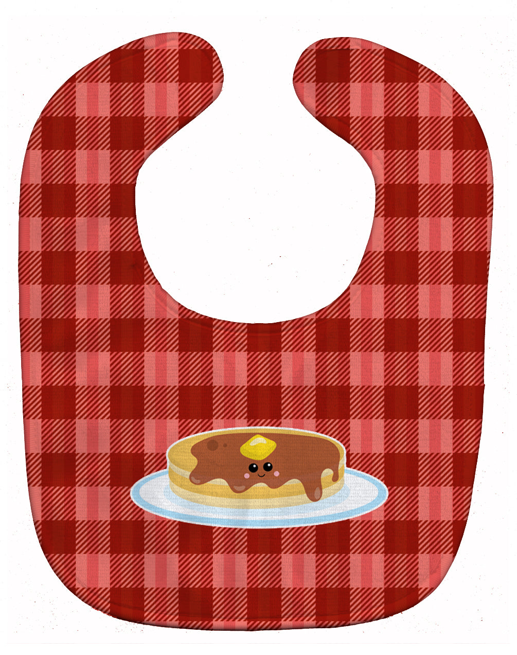Pancake Face Baby Bib Easy-Clean Baby Bib Baby Feeding Accessory Baby Mealtime Essential, 10 x 13, Multicolor