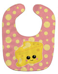 Cheese Head  Face Baby Bib Easy-Clean Baby Bib Baby Feeding Accessory Baby Mealtime Essential, 10 x 13, Multicolor