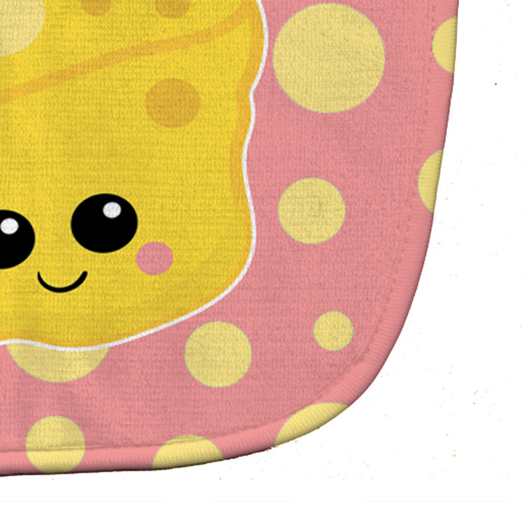 Cheese Head  Face Baby Bib Easy-Clean Baby Bib Baby Feeding Accessory Baby Mealtime Essential, 10 x 13, Multicolor