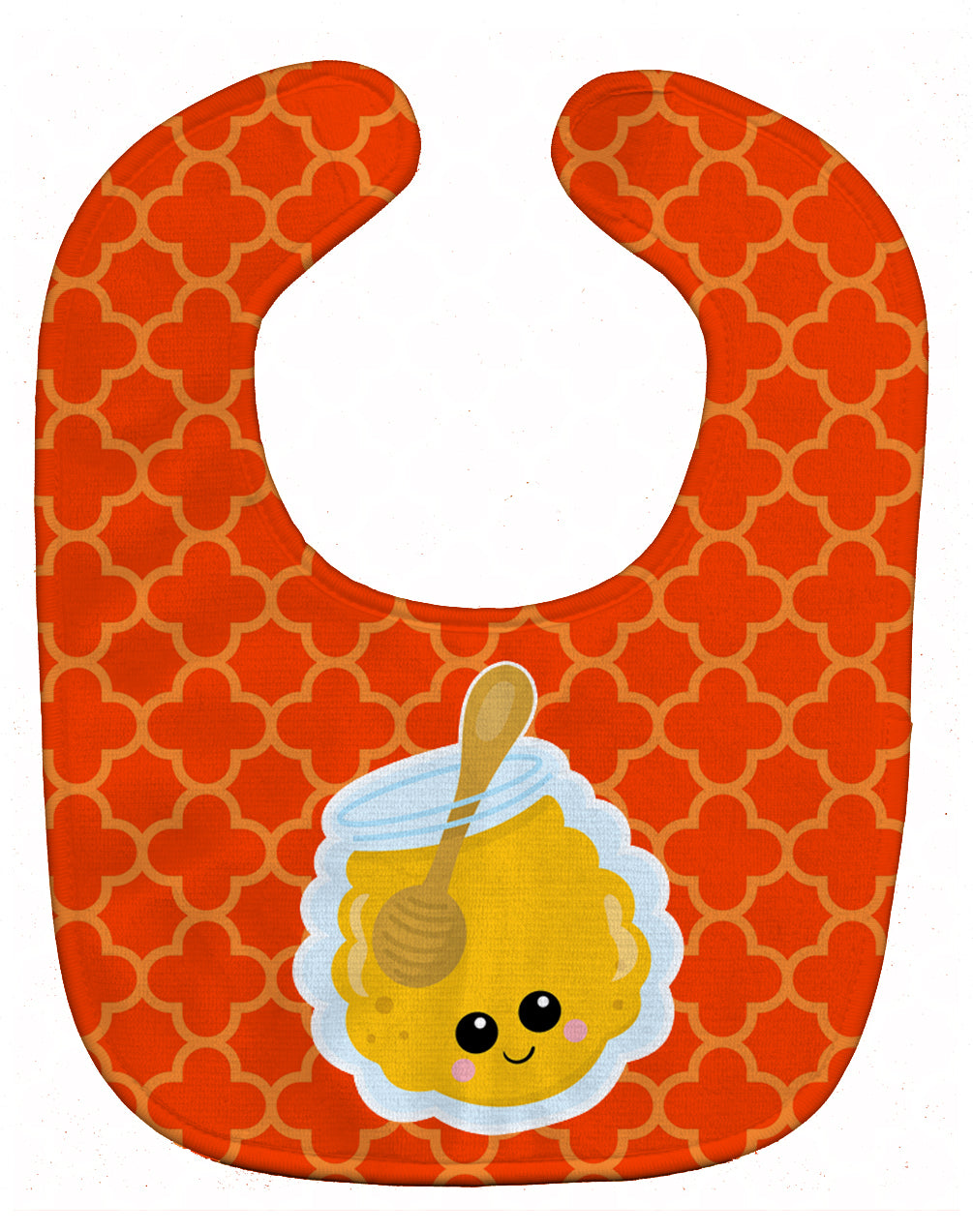 Honey Jar Face Baby Bib Easy-Clean Baby Bib Baby Feeding Accessory Baby Mealtime Essential, 10 x 13, Multicolor