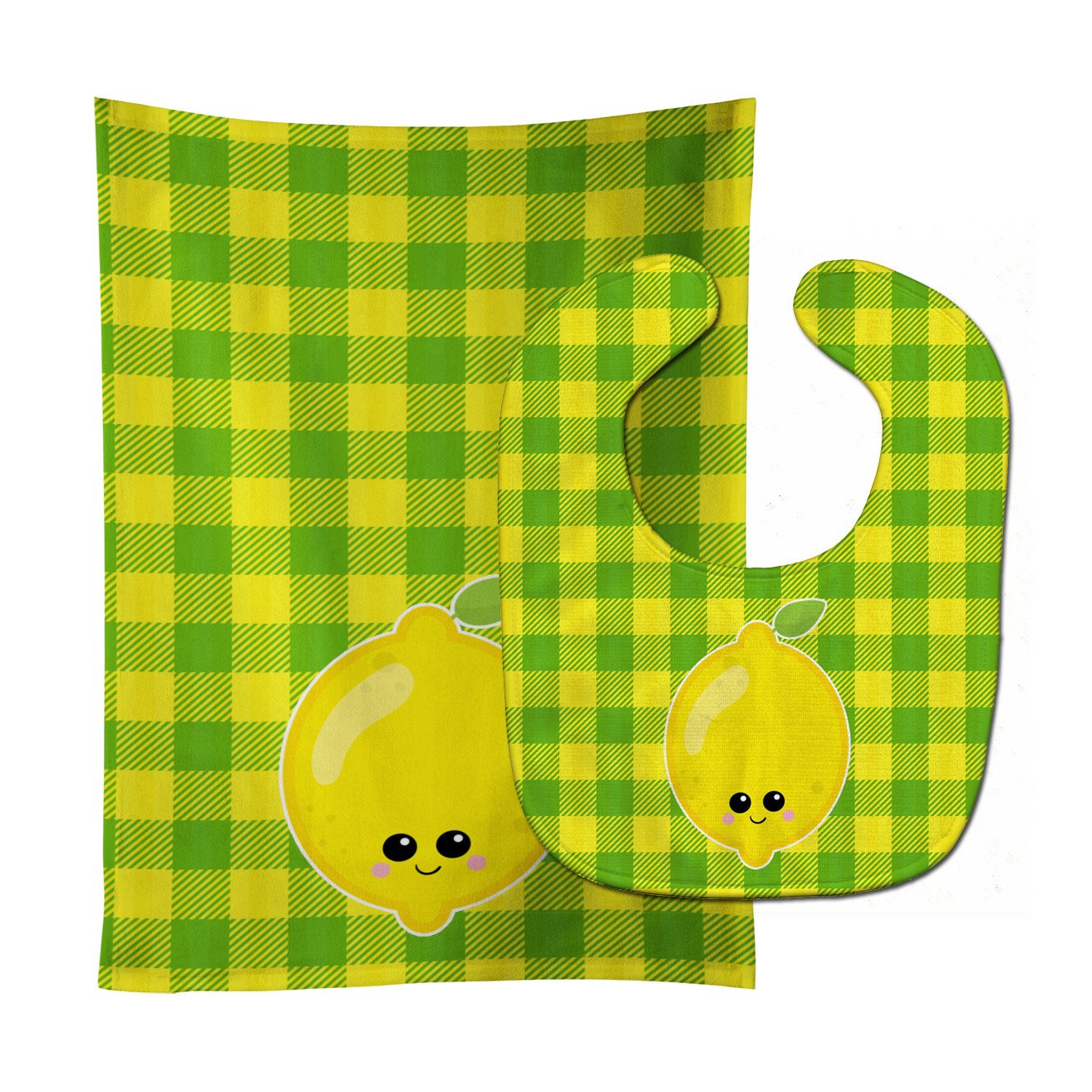 Lemon Face Baby Bib & Burp Cloth Easy-Clean Baby Bib Baby Feeding Accessory Baby Mealtime Essential