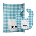 Marshmellow Face Baby Bib & Burp Cloth Easy-Clean Baby Bib Baby Feeding Accessory Baby Mealtime Essential