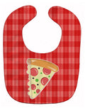 Slice of Pizza Baby Bib Easy-Clean Baby Bib Baby Feeding Accessory Baby Mealtime Essential, 10 x 13, Multicolor