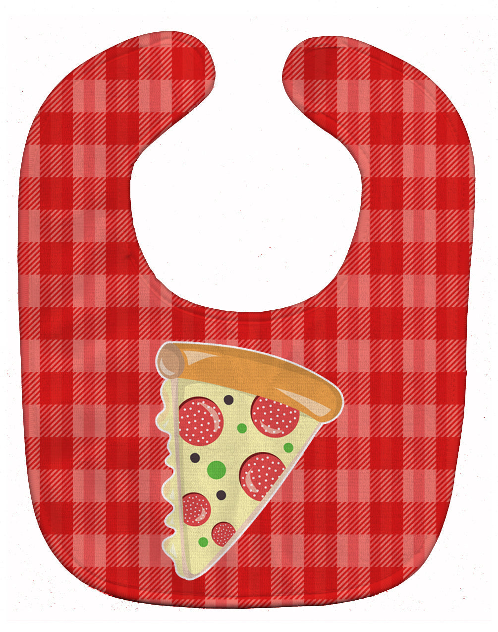 Slice of Pizza Baby Bib Easy-Clean Baby Bib Baby Feeding Accessory Baby Mealtime Essential, 10 x 13, Multicolor