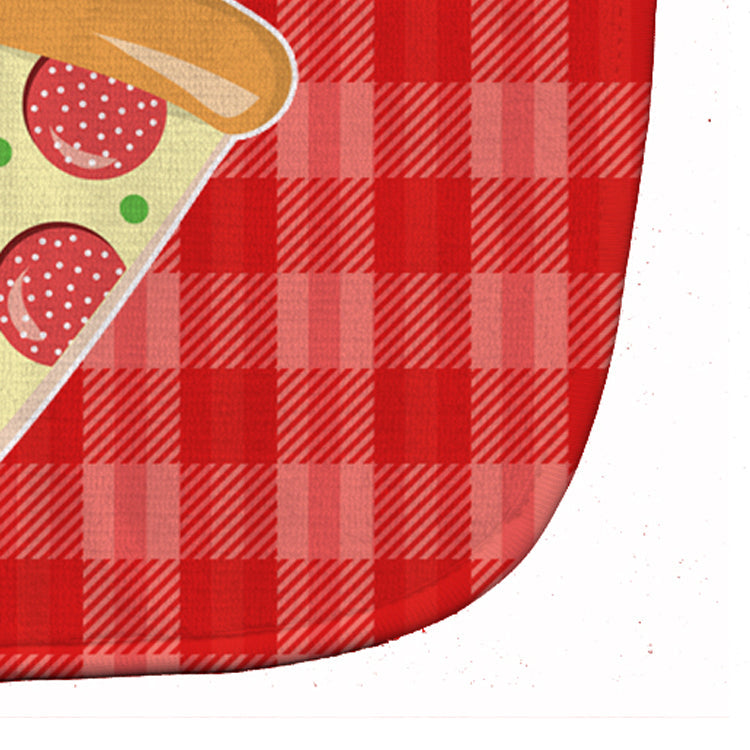 Slice of Pizza Baby Bib Easy-Clean Baby Bib Baby Feeding Accessory Baby Mealtime Essential, 10 x 13, Multicolor