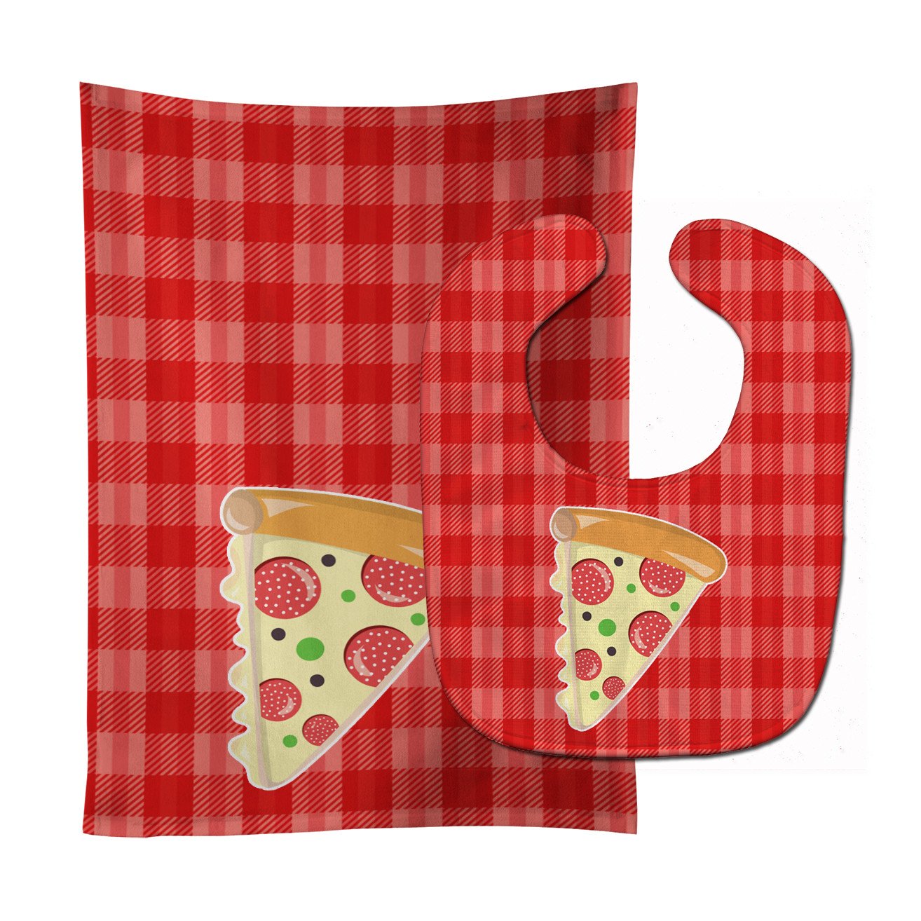 Slice of Pizza Baby Bib & Burp Cloth Easy-Clean Baby Bib Baby Feeding Accessory Baby Mealtime Essential