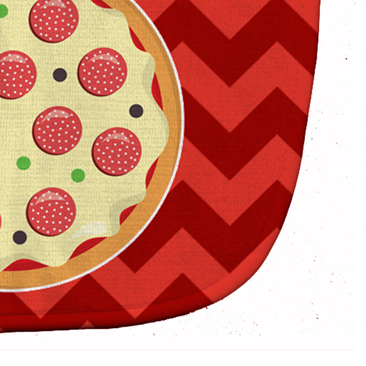 Large Pizza Baby Bib Easy-Clean Baby Bib Baby Feeding Accessory Baby Mealtime Essential, 10 x 13, Multicolor