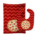 Large Pizza Baby Bib & Burp Cloth Easy-Clean Baby Bib Baby Feeding Accessory Baby Mealtime Essential