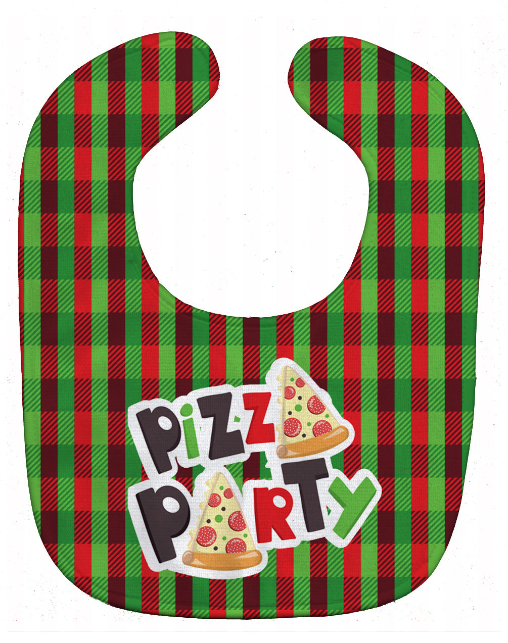 Pizza Party Baby Bib Easy-Clean Baby Bib Baby Feeding Accessory Baby Mealtime Essential, 10 x 13, Multicolor