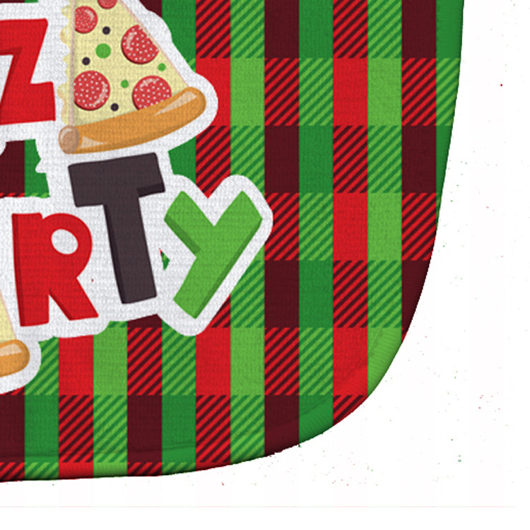 Pizza Party Baby Bib Easy-Clean Baby Bib Baby Feeding Accessory Baby Mealtime Essential, 10 x 13, Multicolor