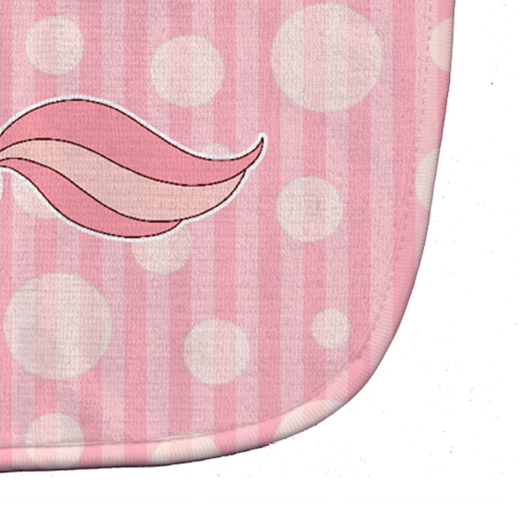 Little Pink Pony Polkadots Baby Bib Easy-Clean Baby Bib Baby Feeding Accessory Baby Mealtime Essential, 10 x 13, Multicolor
