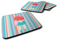 Ice Pop Popcicle Red Pink Blue Foam Coasters Set of 4 Cup Coasters for Indoor Outdoor, Tabletop Protection, Anti Slip, Mouse pad Material