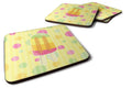 Ice Pop Popcicle Polkadots Foam Coasters Set of 4 Cup Coasters for Indoor Outdoor, Tabletop Protection, Anti Slip, Mouse pad Material
