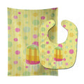 Ice Pop Popcicle Polkadots Baby Bib & Burp Cloth Easy-Clean Baby Bib Baby Feeding Accessory Baby Mealtime Essential