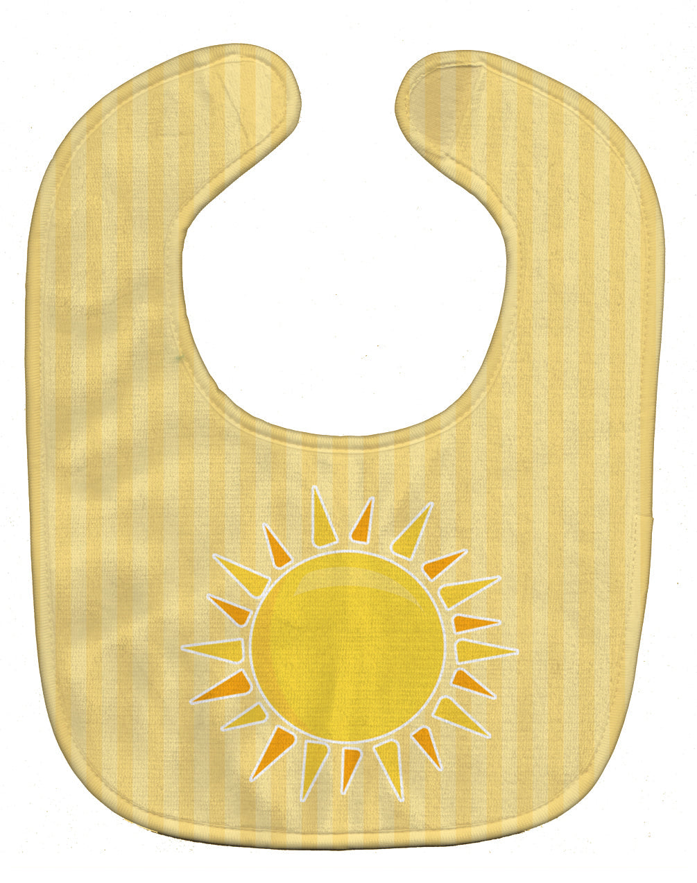Sunshine Sun on Stripes Baby Bib Easy-Clean Baby Bib Baby Feeding Accessory Baby Mealtime Essential, 10 x 13, Multicolor