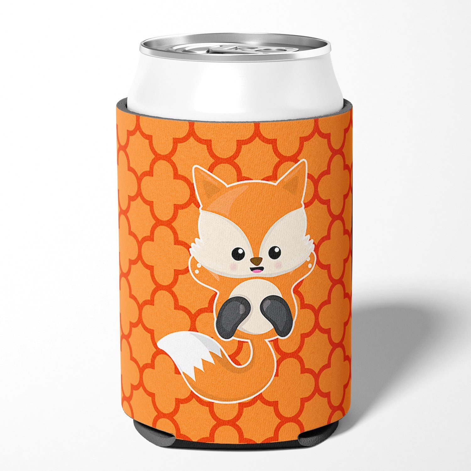 Baby Fox Quatrafoil Can or Bottle Hugger Cooler Sleeve for Standard 12 oz Cans, Insulated Foam Beer & Soda Can Hugger Reusable