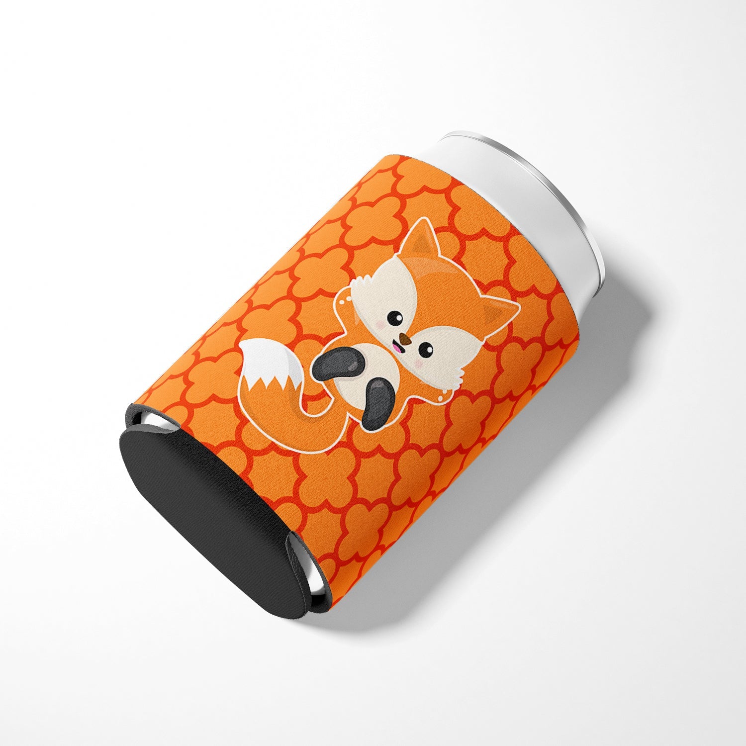 Baby Fox Quatrafoil Can or Bottle Hugger Cooler Sleeve for Standard 12 oz Cans, Insulated Foam Beer & Soda Can Hugger Reusable