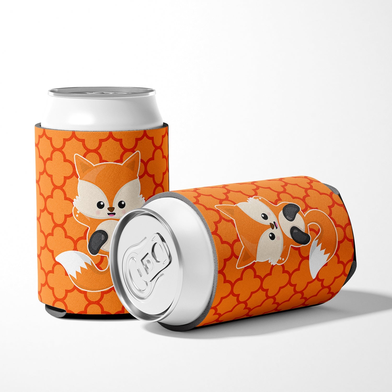 Baby Fox Quatrafoil Can or Bottle Hugger Cooler Sleeve for Standard 12 oz Cans, Insulated Foam Beer & Soda Can Hugger Reusable