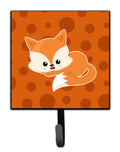 Baby Fox Polkadot Leash or Key Holder Wall Hooks, Key Hooks Holder, Coat Rack Wall Mount, Coat Hooks, Hooks for Hanging Keys, Towels, Aprons, Leashes