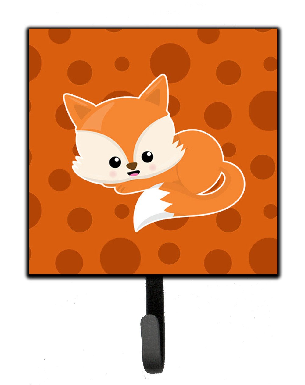 Baby Fox Polkadot Leash or Key Holder Wall Hooks, Key Hooks Holder, Coat Rack Wall Mount, Coat Hooks, Hooks for Hanging Keys, Towels, Aprons, Leashes